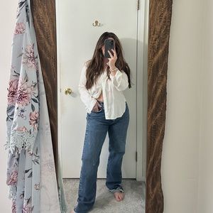 CLOTH & STONE Vintage Style White Button Down